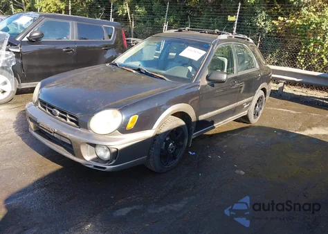 2002 Subaru Impreza Outback Sport from USA, damaged, VIN JF1GG68532G814236